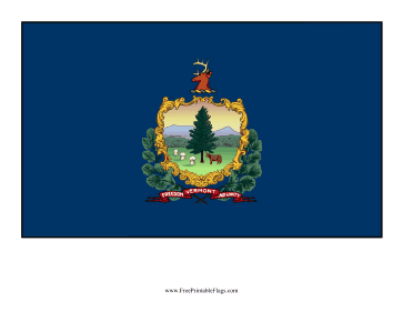 Vermont Free Printable Flag