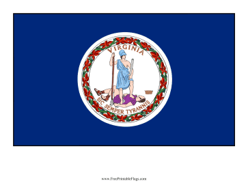 Virginia Free Printable Flag