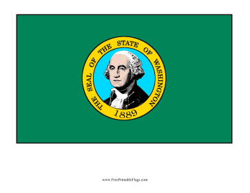 Washington Free Printable Flag