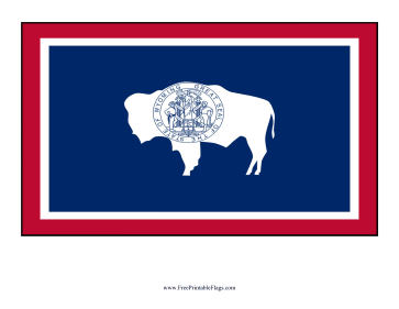 Wyoming Free Printable Flag