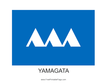 Yamagata Free Printable Flag