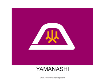 Yamanashi Free Printable Flag