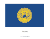 Atlanta Free Printable Flag
