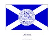 Charlotte Free Printable Flag