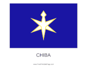 Chiba Free Printable Flag