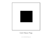Cold Wave Free Printable Flag