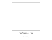 Fair Weather Free Printable Flag