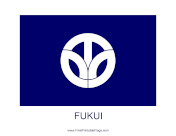 Fukui Free Printable Flag