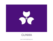 Gunma Free Printable Flag