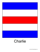 Charlie Free Printable Flag