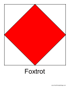 Foxtrot Free Printable Flag