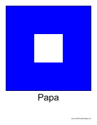 Papa Free Printable Flag