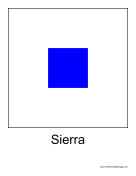 Sierra Free Printable Flag