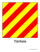 Yankee Free Printable Flag