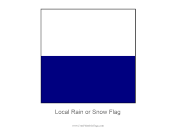 Local Rain Or Snow Free Printable Flag