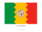 Los Angeles Free Printable Flag