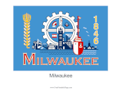 Milwaukee Free Printable Flag