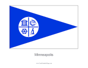 Minneapolis Free Printable Flag