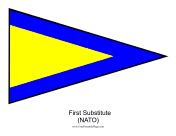 NATO First Substitute Free Printable Flag