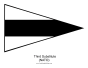 NATO Third Substitute Free Printable Flag