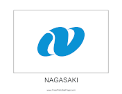 Nagasaki Free Printable Flag