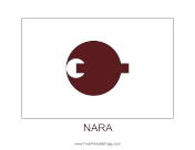 Nara Free Printable Flag