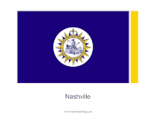 Nashville Free Printable Flag
