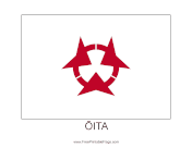 Oita Free Printable Flag