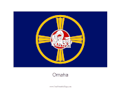 Omaha Free Printable Flag