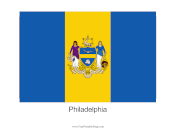Philadelphia Free Printable Flag