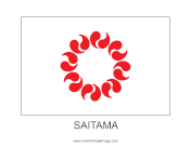 Saitama Free Printable Flag
