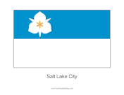 Salt Lake City Free Printable Flag