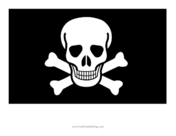 Skull And Crossbones Free Printable Flag