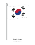 South Korea Waving