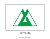 Toyama Free Printable Flag