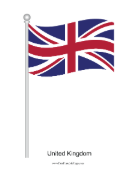United Kingdom Waving Free Printable Flag