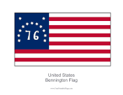 United States Bennington Free Printable Flag