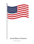 United States Of America Waving