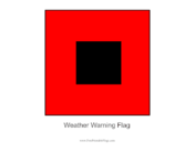 Weather Warning Free Printable Flag