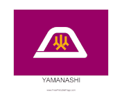 Yamanashi Free Printable Flag